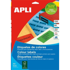 APLI 105x37 mm etikett, piros 1600 darab (LCA12978) (LCA12978) - Címzőcímkék információs címke
