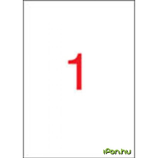 APLI 1 pályás vízálló etikett 210 x 297 mm fehér 20 etikett/csomag etikett