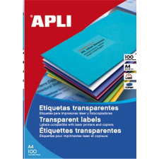 APLI 210x297 mm etikett, poliészter, időjárásálló, matt, attetsző 100 darab (LCA11919) (LCA11919) információs címke