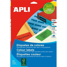 APLI 210x297 mm etikett, sárga 100 darab (LCA11838) (LCA11838) információs címke