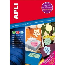 APLI , 210x297 mm, színes, pasztell rózsaszín, Etikett, (20 etikett/csomag) etikett