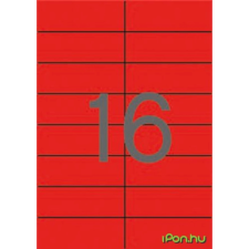 APLI 2 pályás színes etikett 105 x 37 mm piros 320 etikett/csomag etikett