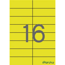 APLI 2 pályás színes etikett 105 x 37 mm sárga 320 etikett/csomag etikett