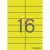 APLI 2 pályás színes etikett 105 x 37 mm sárga 320 etikett/csomag