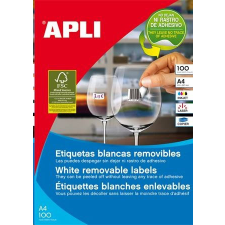 APLI 38x21.2 mm univerzális etikett, eltávolítható 6500 darab (LCA03052) etikett