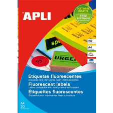 APLI 60 mm kör etikett, neon narancs 240 darab (LCA2867) etikett