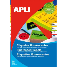 APLI 60 mm kör etikett, neon zöld 240 darab (LCA2869) (LCA2869) információs címke