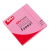 APLI 75x75mm újrahasznosított jegyzettömb - Neon rózsaszín (100 lap / tömb) (11898)
