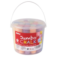 APLI Aszfaltkréta, kerek, jumbo, 20 darabos, APLI, vegyes színek kréta