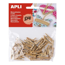 APLI Csipesz, fa, 25x3 mm, APLI Creative , natúr kreatív és készségfejlesztő