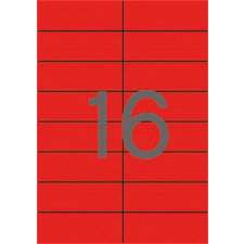 APLI Etikett, 105x37 mm, színes, APLI, piros, 320 etikett/csomag etikett