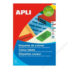 APLI Etikett, 105x37 mm, színes, APLI, zöld, 320 etikett/csomag (LCA1598) etikett