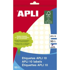 APLI Etikett, 10 mm kör, kézzel írható, APLI, 1260 etikett/csomag etikett