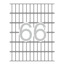 APLI Etikett, 12x30 mm, kerekített sarkú, A5 hordozón, APLI, 990 etikett/csomag etikett