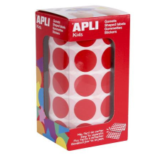 APLI Etikett, 20mm kör, kézzel írható, tekercsben, színes, APLI, piros 1700 etikett/csomag etikett