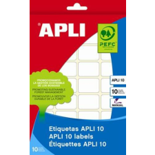 APLI Etikett, 20x50 mm, kézzel írható, kerekített sarkú, APLI, 150 etikett/csomag etikett