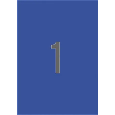 APLI Etikett, 210x297 mm, színes, APLI, kék, 20 etikett/csomag etikett