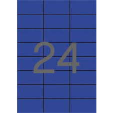 APLI Etikett, 70x37 mm, színes, APLI, kék, 480 etikett/csomag etikett