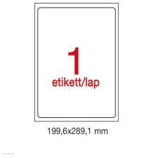 APLI Etikett A2412 199,6x289,1mm 100ív kerekített sarkú Apli etikett