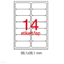 APLI Etikett A2419 99,1 x 38,1 mm 100 ív kerekített sarkú etikett