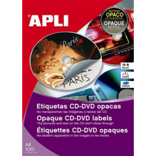 APLI Etikett, CD/DVD, A4, fedőetikett, APLI etikett