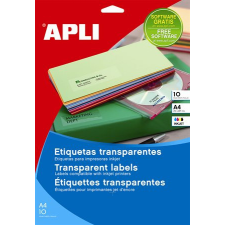APLI Etikett LCA10051 70x37mm poliészter átlátszó 10ív APLI etikett