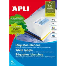 APLI Etikett, univerzális, 99,1x139 mm, kerekített sarkú, APLI, 400 etikett/csomag etikett