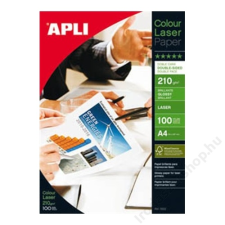 APLI Fotópapír, lézer, A4, 210 g, fényes, kétoldalas, APLI Premium Laser (LEAA11833) fotópapír