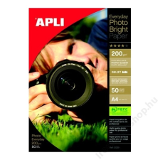 APLI Fotópapír, tintasugaras, A4, 200 g, fényes, APLI Everyday (LEAA12239) fotópapír