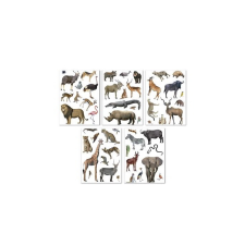 APLI Kids Stickers Matrica készlet - Szavanna állatai (50 darabos) matrica