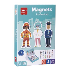 APLI Mágneses készségfejlesztő készlet, 36 db, apli "kids", szakmák kreatív és készségfejlesztő