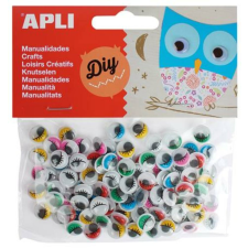 APLI Öntapadó mozgó szem, APLI Creative, vegyes színek (LCA13265) dekorációs kellék