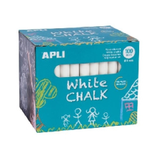 APLI : Táblakréta, kerek, 100 darabos, APLI, fehér - Kreatív játékok kreatív és készségfejlesztő