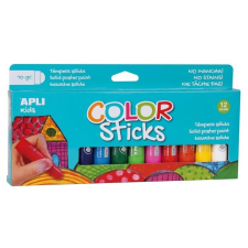 APLI Tempera stift készlet, APLI "Kids", 12 különböző szín tempera
