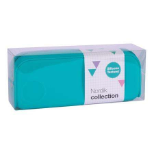 APLI Tolltartó, cipzáras, szilikon, APLI &quot;Nordik&quot;, türkizkék tolltartó