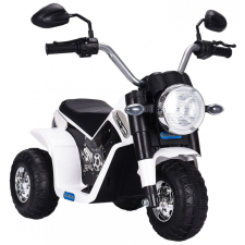 Apollo elektromos gyerekmotor 3 kerekű visszapillantóval Ocie - Fehér elektromos járgány