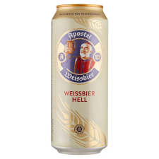 Apostel Weissbier Hell élesztős világos szűretlen búzasör 5,3% 0,5 l sör