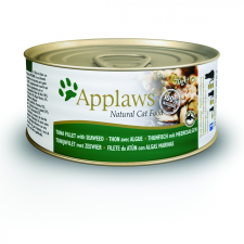 Applaws Cat Konzerv Tonhal+Tengeri Algával 70g macskaeledel