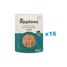 Applaws Cat Tonhalfilé makrélával zselében 16x70 g macskaeledel