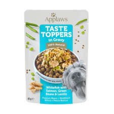 Applaws Taste Toppers Fehér hal, lazac, zselé 85g kutyaeledel