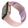 Apple Dotfes S03 Apple Watch 40mm okosóra pink + lila szilikon szíj (S/M méret)