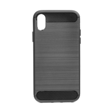 Apple Forcell Carbon Fiber iPhone XR (6,1&quot;) fekete szilikon tok tok és táska