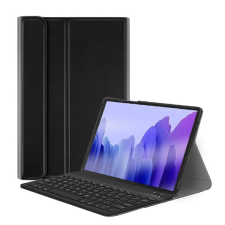  Apple iPad 10.2 (2019 / 2020 / 2021), Bluetooth billentyűzetes, mappa tok, billentyűzet világítás, mágneses rögzítés, Wooze Illuminated, fekete (110935) - Tablet tok tablet tok