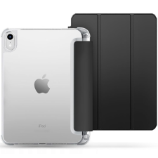  Apple iPad 10.9 (2022), mappa tok, közepesen ütésálló, érintőceruza tartóval, átlátszó hátlap, Smart Case, TP SC Pen Hybrid, fekete tablet tok