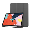  Apple iPad Air (2020 / 2022) / iPad Air 11 (2024), mappa tok, Apple Pencil tartóval, Smart Case, szürke