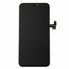 Apple iPhone 11 Pro Max, LCD kijelző érintőplexivel, fekete mobiltelefon, tablet alkatrész
