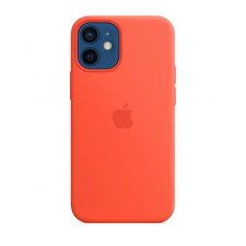 Apple iPhone 12 mini MagSafe-rögzítésű szilikon tok, tüzes narancs tok és táska