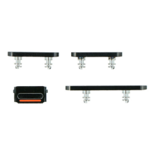 Apple iPhone 12 Pro/12 Pro Max, Gomb, (be-kikapcsoló, hangerő, némító), fekete mobiltelefon, tablet alkatrész