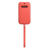 Apple iPhone 12 Pro Max MagSafe-rögzítésű bebújtatós bőr tok, pink citrus
