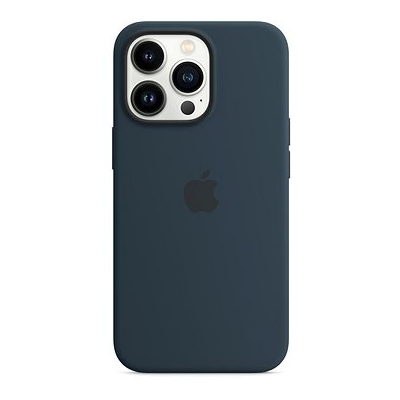 Apple iPhone 13 Pro Max szilikon tok, MagSafe, mélytengeri kék - Tok és